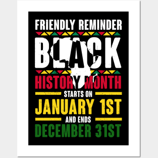 Black history month starts on January 1st and ends December 31st , Black History Posters and Art